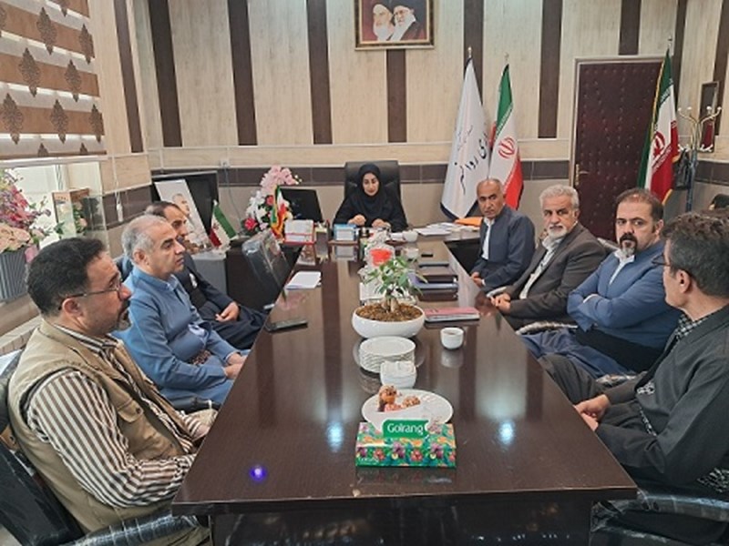 جلسه هماهنگی برگزاری نمایشگاه عرضه محصولات مشاغل خانگی به ریاست خانم دکتر جشن پرور فرماندار روانسر و مدیران مربوطه